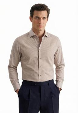Фото рубашки Shaped Fit Рубашка SEIDENSTICKER, цвет коричневый