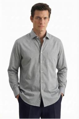 Фото рубашки Прямой силуэт Рубашка SEIDENSTICKER, цвет серый