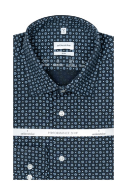 Фото рубашки Полуприлегающий силуэт Рубашка SEIDENSTICKER, цвет синий